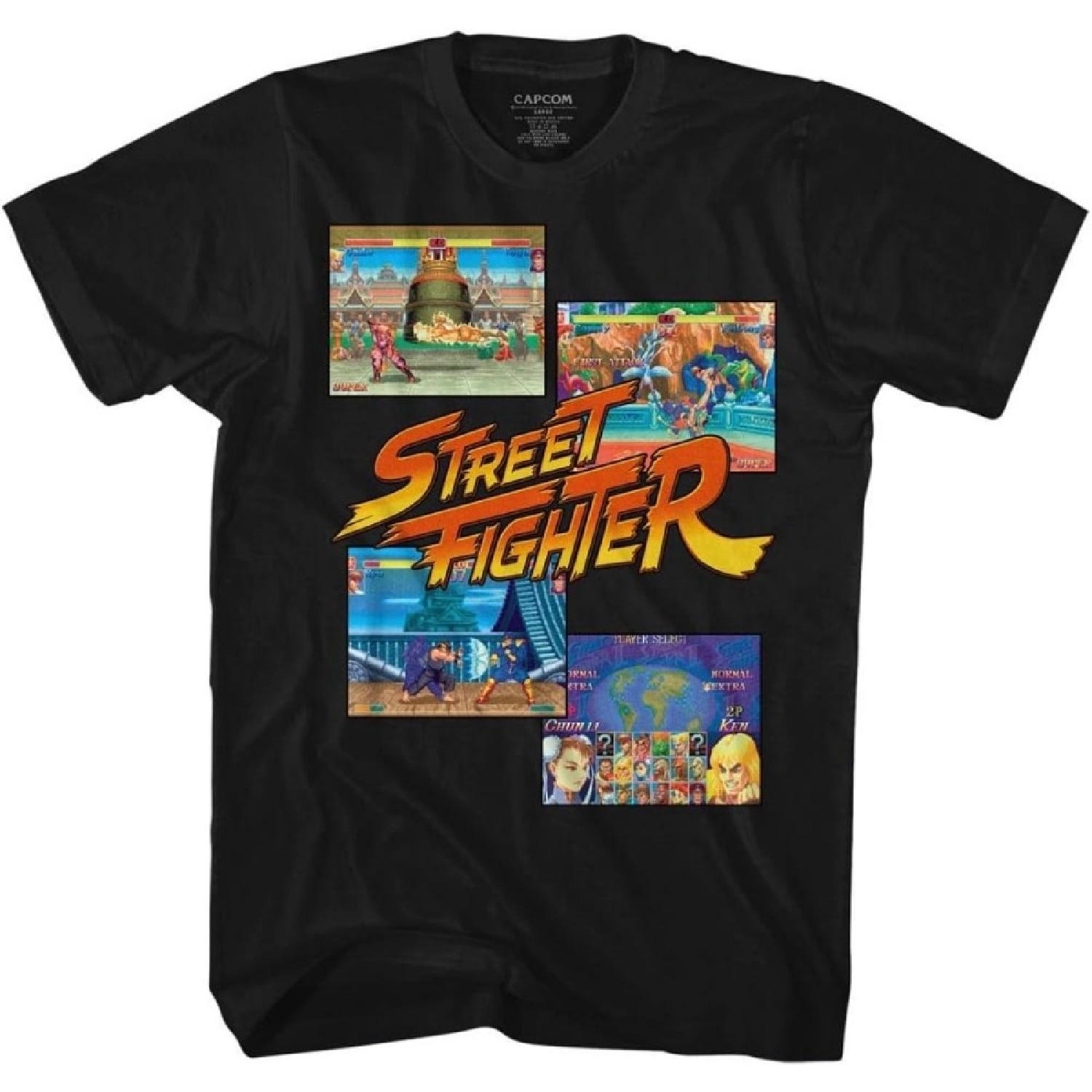 

Street Fighter Mens Multihit2 T-Shirt XXXXXL чорний