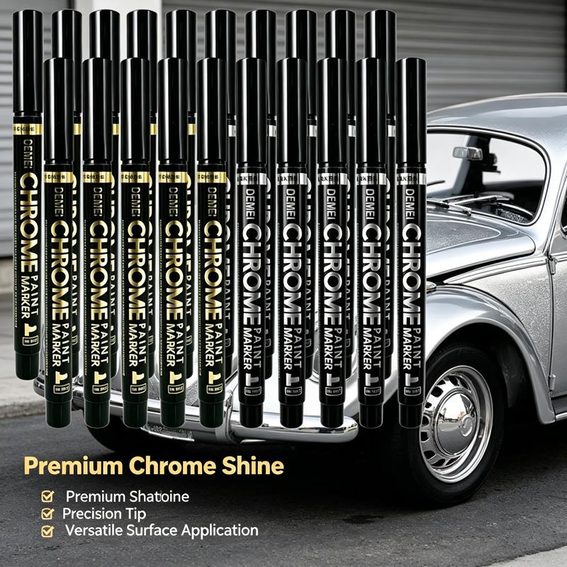 1-20Pcs Mirror Marker Pen DIY Reflective Paint Pens Mirror Markers Chrome Gold SILVER Marker Signature Car Styling Art Craftwork