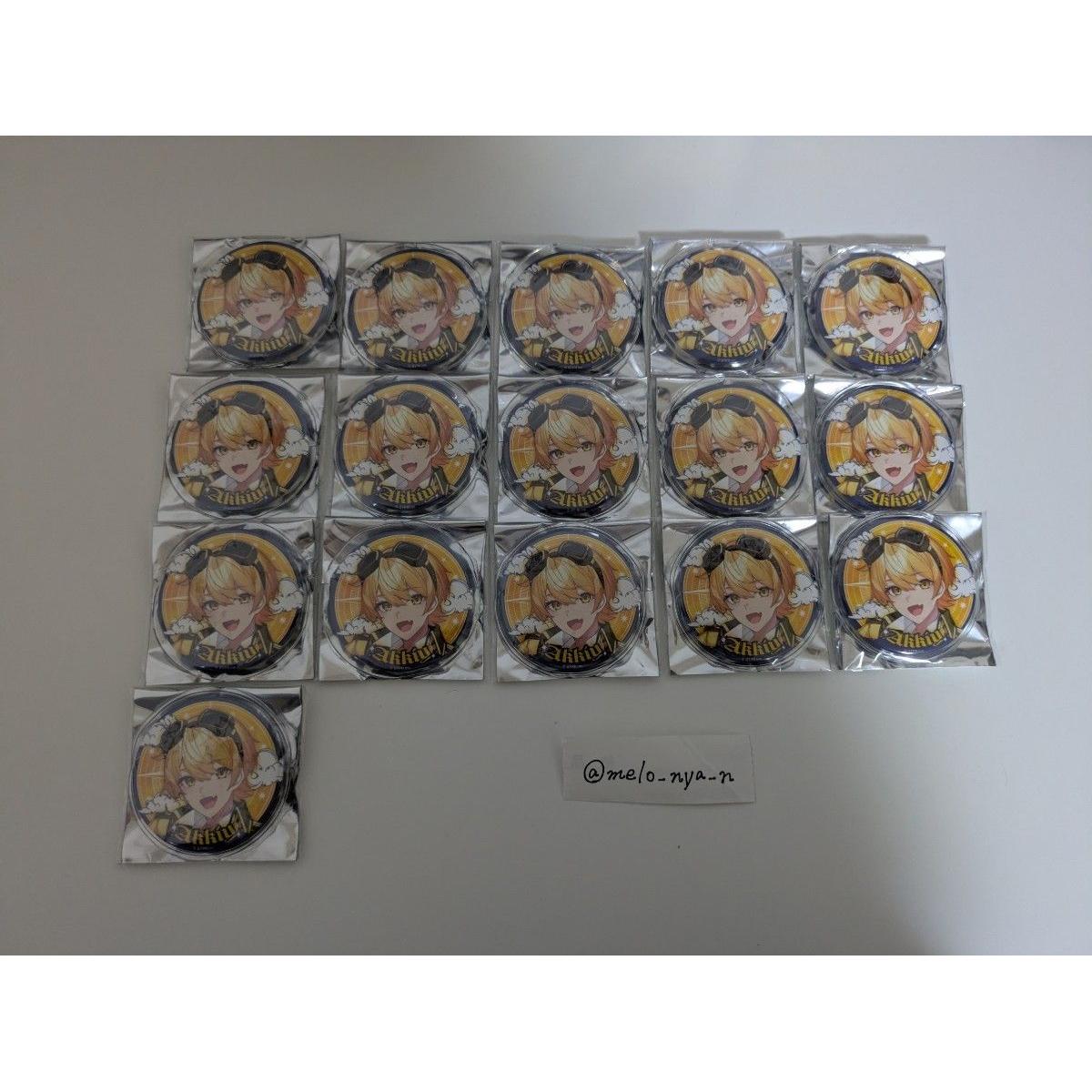 Used Akki can badge set of 16
