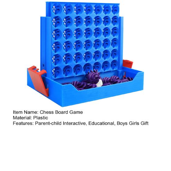 4-In-A-Row Board Game with 3D Printed Spiral Chess Connecting Four Strategy Game Parent-child Interactive Educational Chessboard Toy Toddlers