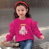 Girls Spring Autumn Cute Cartoon Long Sleeve Raglan Sweatshirt Top