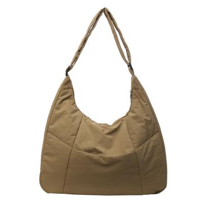 Tote Bag Female College Student Class Bag Niche Large Capacity Commuter Shoulder Bag Crossbody Bag Cotton Clothes Large Bag