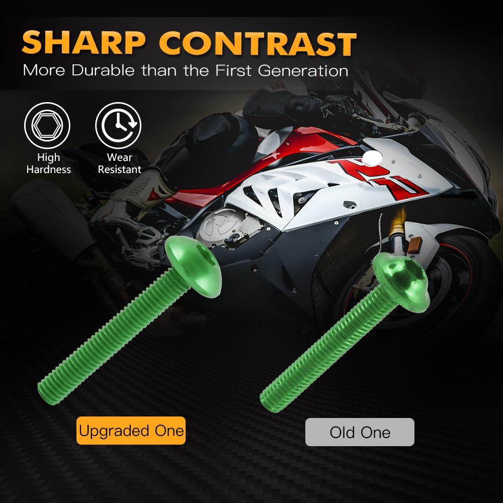 Kit 190 Pezzi Bulloni Dadi Viti Carene Moto Per Kawasaki Z1000 Z750 Z800 Z650 Ninja 250R 300 500 650 ZX10R ZX14R 6R 7R 9R