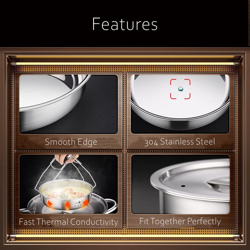 Aburitor de cremă de ouă din oțel inoxidabil 304, certificat LFGB, cu capac respirabil, cu diametrul de 21 cm, bol pentru salată, lavoar de acasă