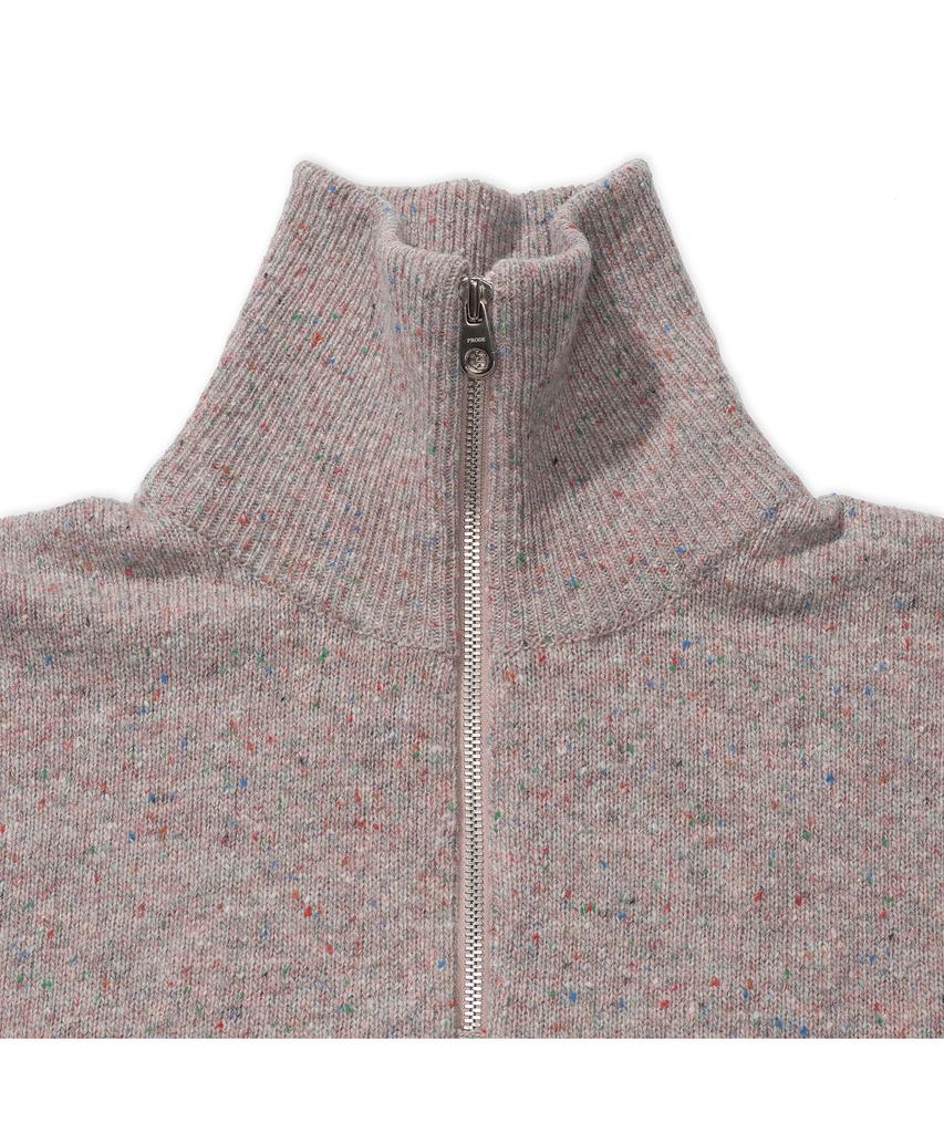 PRODESHIRT Irish Donegal Half-Zip Knit (Rose Beige)