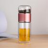 500ML Tea Water Bottle High Borosilicate Glass Double Layer Tea Water Cup Teas Infuser Bottle Tumbler Drinkware with Teas Filter