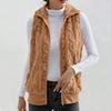 2024 Autumn/Winter New Thickened Jacquard Double-Sided Velvet Sleeveless Vest for Women