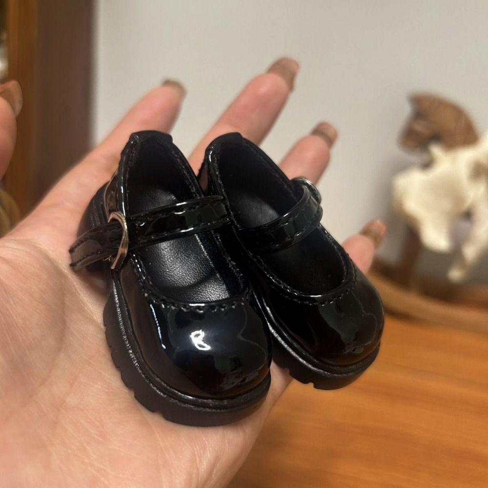 4 Colors Dolls Bright Leather Boots Internal Length 6*2.5cm Dress Up Footwear  for 1/4 BJD Dolls