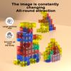 Magnetic Building Blocks Toy Transparent Magnetic Cubes Construction Set Preschool Montessori STEM Educational Sensory Toys Gift