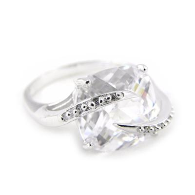 White 'Desire' Silver Ring