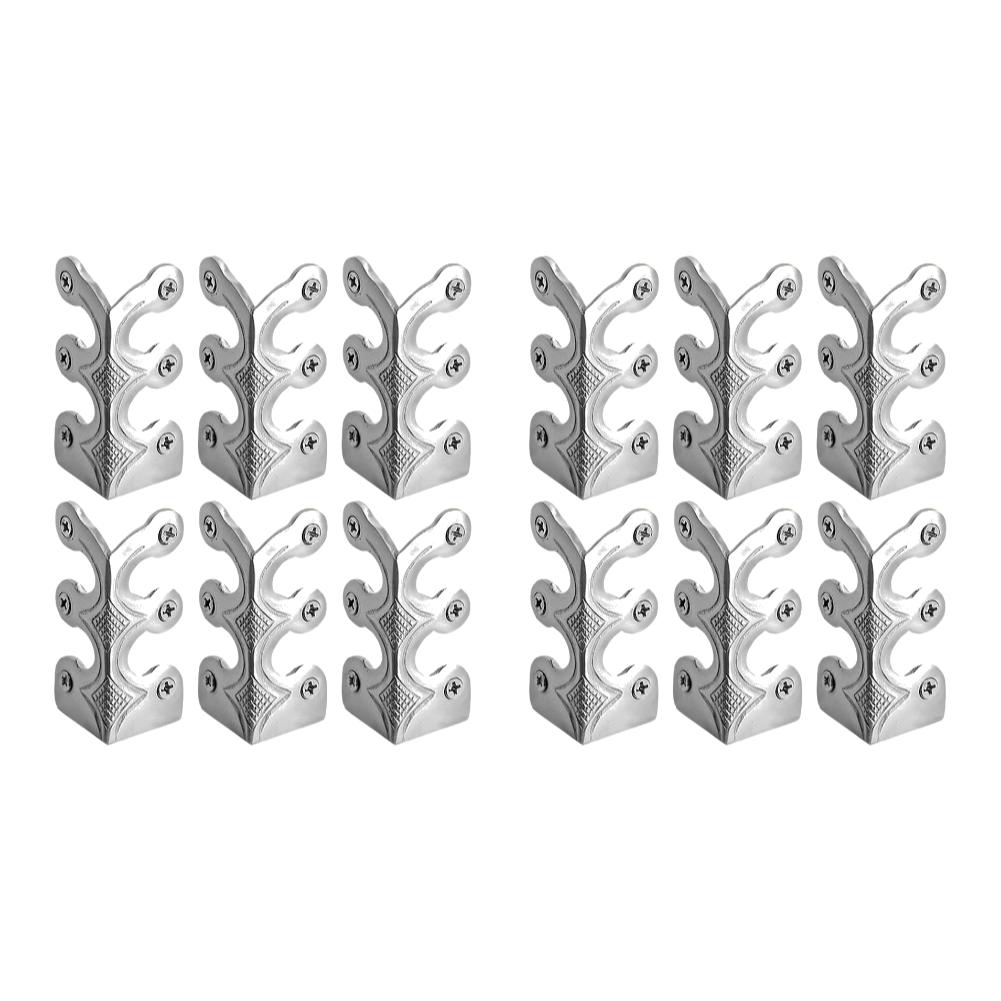 6/12PCS Vintage Metal Corner Protector Iron Skirting Board Corner Protector Decorative Corner Guard Board for Living Room Office