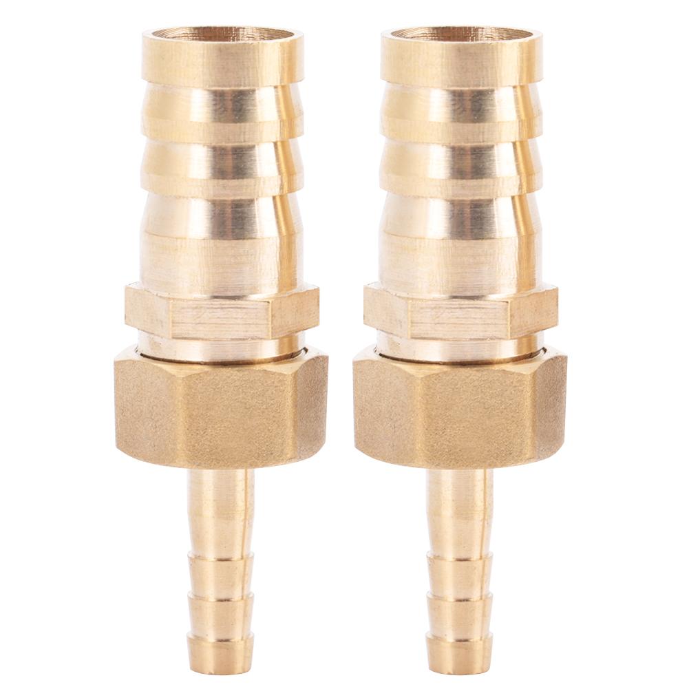 Brass Fitting Hose Barb Tail Reducer Reducing Plug Connector (6mm 16mm 2pcs)