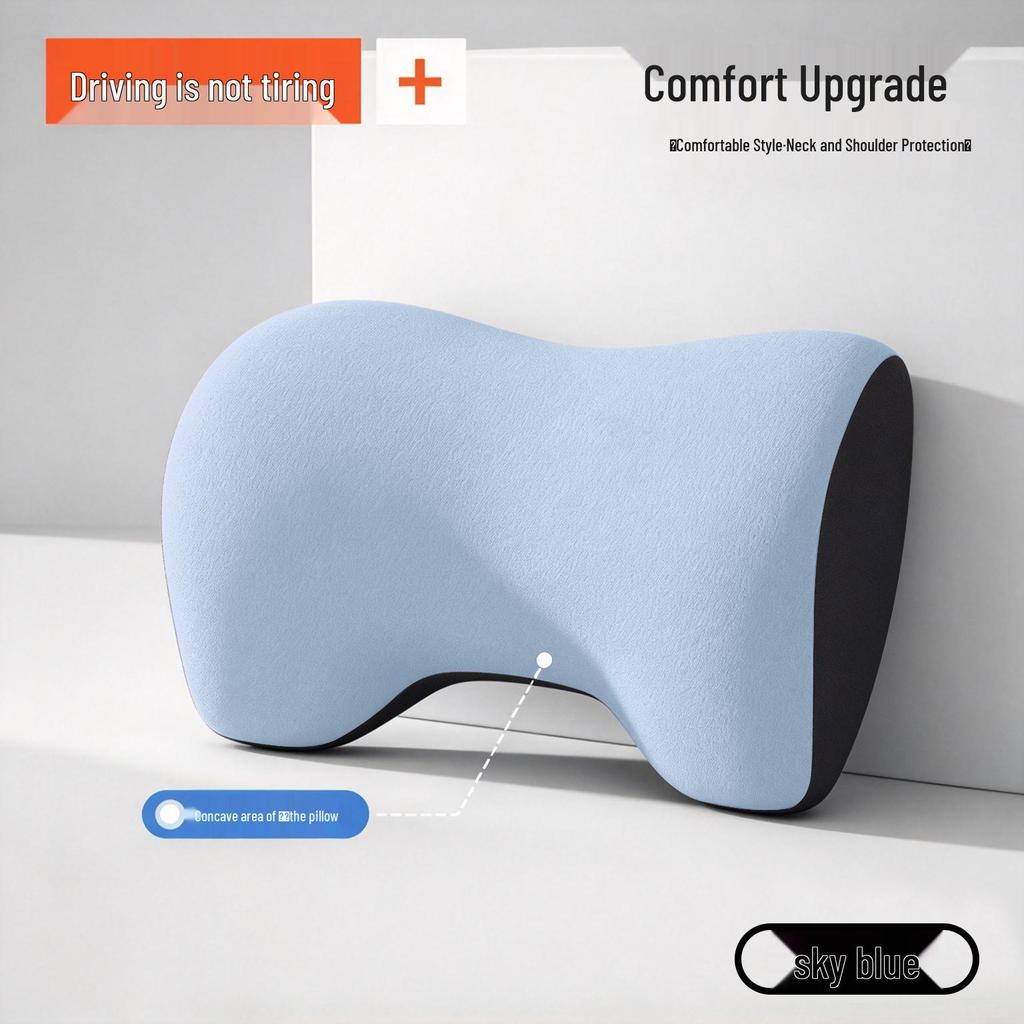 Compatible Headrest Neck Pillow & Lumbar Support Cushion for Lantu FREE, Taishan, Zhiyin, and Zhuiguang L Cars.