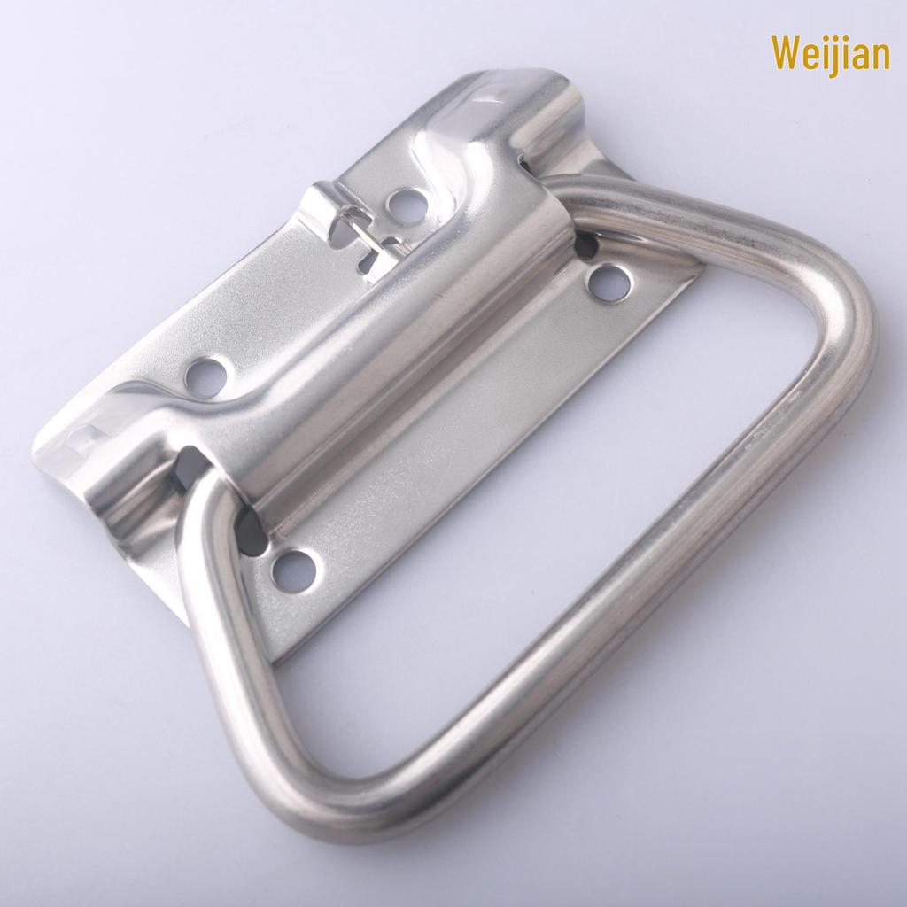 LS604 Stainless Steel 304 Folding Wood Box Aviation Case Hidden Handle