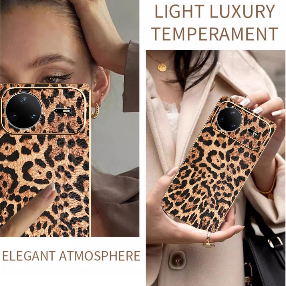For Huawei nova 15 Pro 5G Case PU Leather Coated PC + TPU Electroplating Phone Cover
