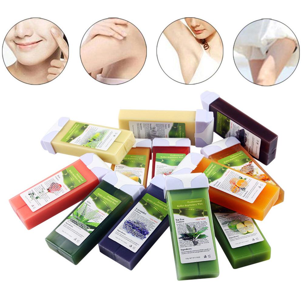 100g Depilatory Wax Cartridge Hair Removal Cream Beeswax Roll On Hot Wax