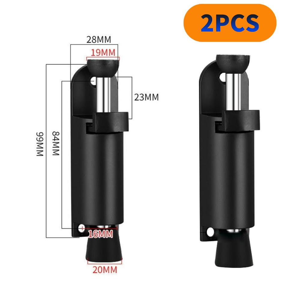 Telescopische deurstopper Veerbelaste zware stopper Metalen verstelbare positie met voetrem Wiggen voor deurbodemnaad