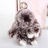 Car Pendant Key Ring Fluffy Toy Doll Plush Bunny Keyring Plush Bunny Keychain Rabbit Fur Keychain