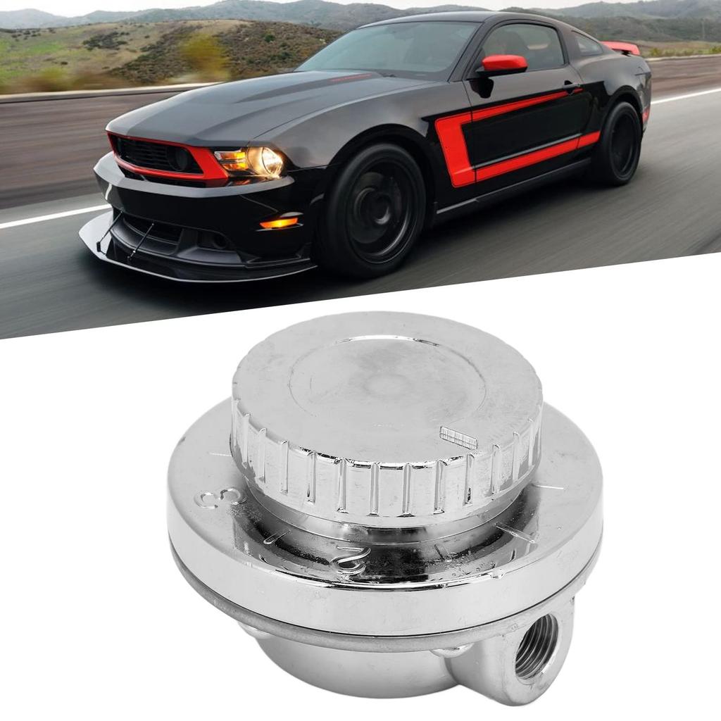 Manual 5 Psi Adjustable Fuel Regulator Kit for Carburetor Engines with 8mm/0.3" Fittings, Perfect for General Purpose Vehicle Modification