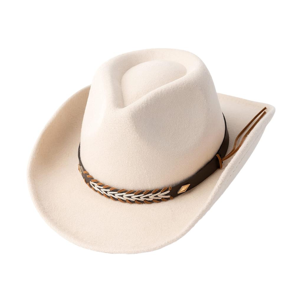 Hot-selling retro bull's head big-brimmed top hat, European and American suede western cowboy hat, men's temperament jazz hat