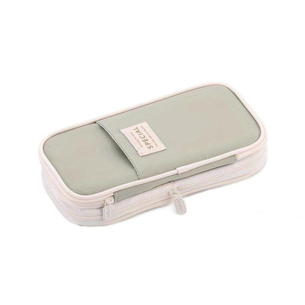 

Macaroon Kawaii Pencil Cases Retractable Expandable Pencil Case Stationery Box Gift Organizer зелёный