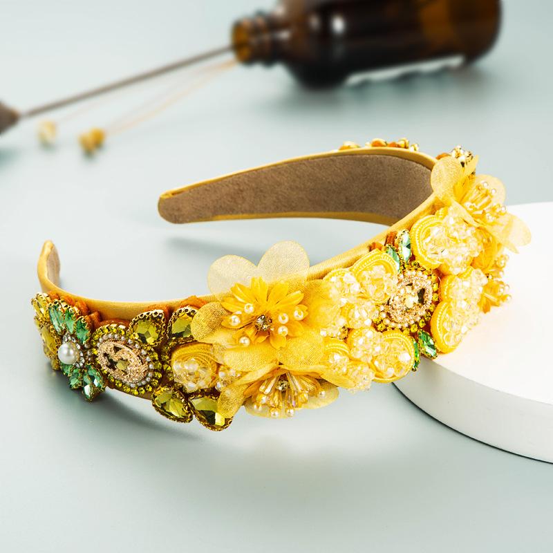 Luksusowe Kryształowe Opaski na Głowę z Kwiatami z Cyrkonii Błyszczące Słodkie Akcesoria do Włosów na Imprezę dla Kobiet Opaska do Włosów