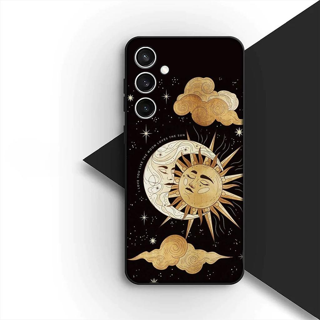 Cover for Xiaomi Redmi Note 12 11 10 A3 Pro 10A 10C 12C Note12 5G 4G Casing Phone Case Astronaut Stars Universe Sun Moon Face