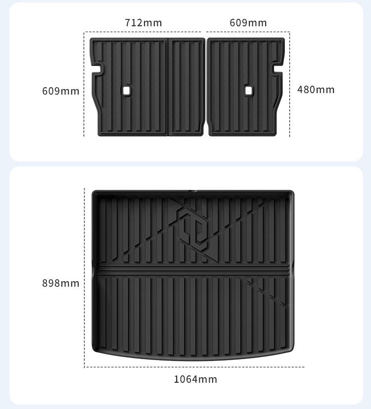 TPE Floor Mats, Seat Backrest Pads, and Trunk Mats for Leapmotor C10 (Models 24-26)