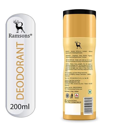 RAMSONS Deo Talc Combo | 1 Exotica Deodorant Spray - 200ml | 1 Sandy Shore Deodorant Spray - 200ml | 1 RED ZX Deo Talc - 100gm | Combo Pack Of 3