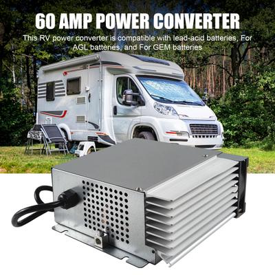 RV Power Converter 60A 1000W Three-Stage Automatic Battery Charger with Cooling