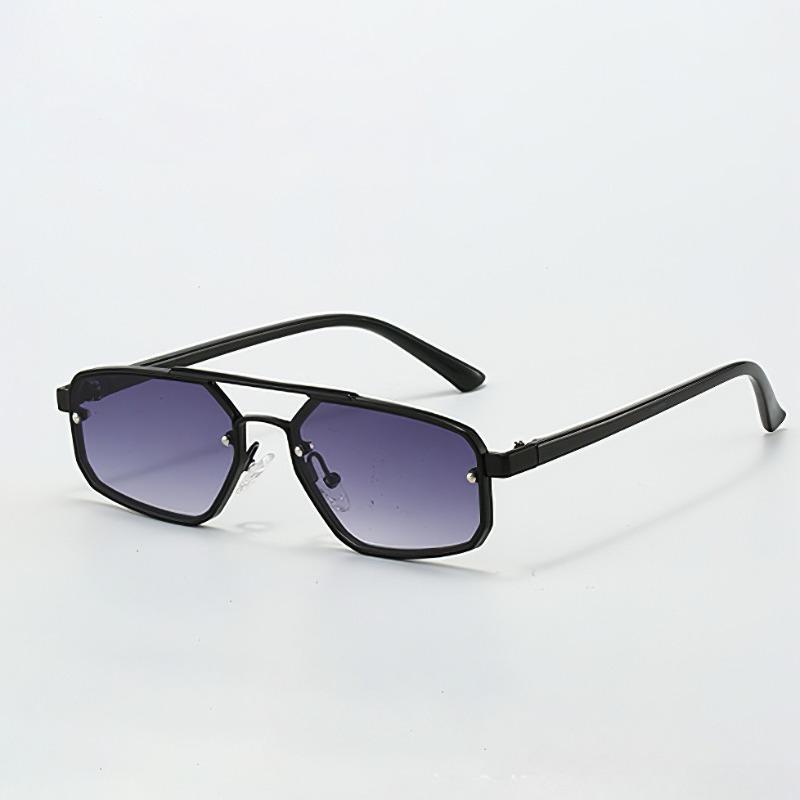 Women Trendy Luxury Steampunk Sunglasses Fashion Metal Double-Bridge High-End Large-Frame Shades Eyewear Classic Driving Shades