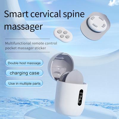 Fernbedienung tragbare lade tasche massage aufkleber puls halswirbelsäule massager zurück taille bein mini massager