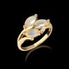 Colorful Natural Marquise 4*8mm Opal Women's Ring October Birthstones 925 Sterling Silver Fine Jewelry for Anniversary Gift