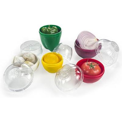Food Fruit Vegetable Garlic Onion Lemon Orange Corn Saver Box Avocado Keeper Fresher Jars Tomato Storage Container Sealed Box