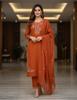 Damen Designer Traditionelles Outfit Kurta Hose Dupatta Set indisch Bollywood Oberteil Tunika Salwar Anzug