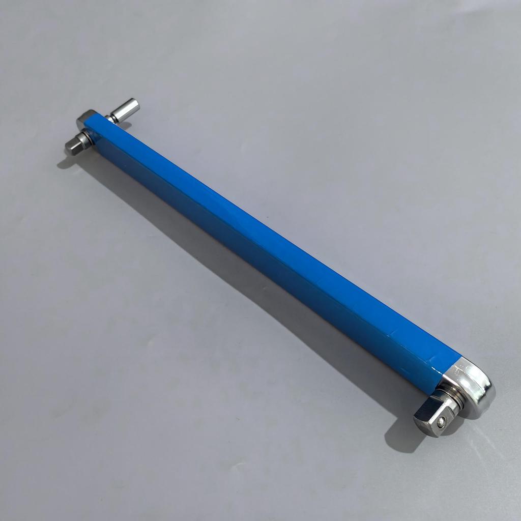 15" Multifunctional Dual-Purpose Interchangeable Head Offset Extension Wrench, 3/8".