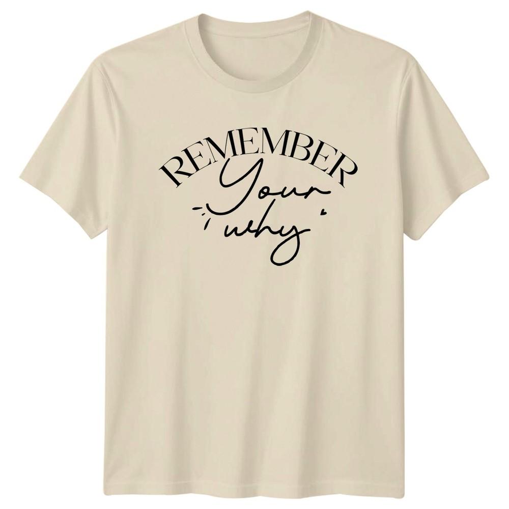 Remember Your Why TShirt Inspirational Motivational Gift For Him And Her