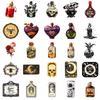 50PCS European Retro Gothic Apothecary Stickers, Creative Graffiti Decals for Laptop, Skateboard & Decoration