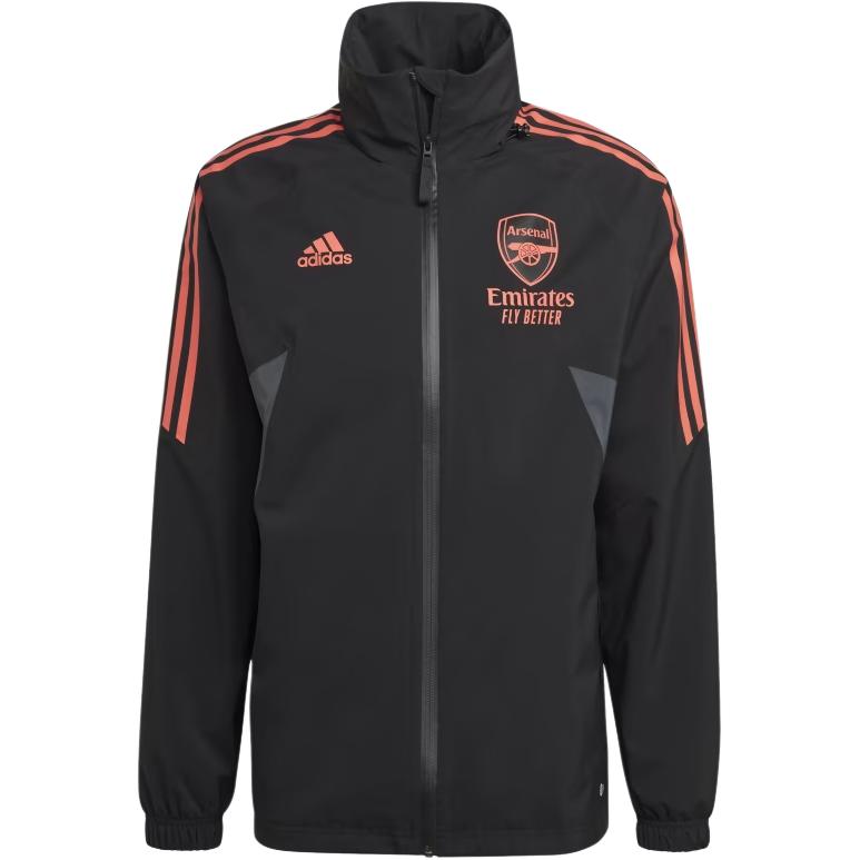 Adidas ARSENAL CONDIVO 22 RAIN JACKET Jackets & Coats Men s Black HC1254 S