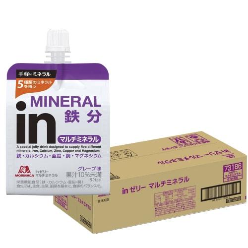 

Morinaga & Co., Ltd. s in Jelly Multi-Mineral Grape Flavor (180g x 36 packs) Nutritional Supplement Jelly with 5 Minerals: Iron, Calcium, Zinc, Copper
