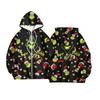 Women's Fashion Jacket Casual Printed Long-sleeved Hooded Cardigan Sweatshirts