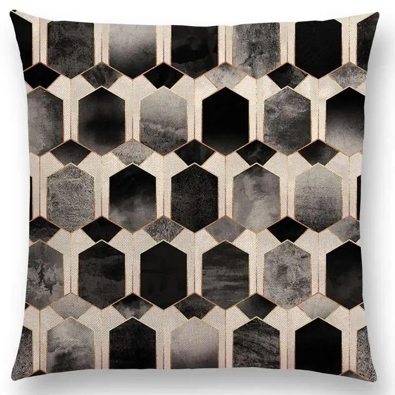 New Exotic Prints Gorgeous Geometric Pattern beautiful Elegant Stripes Pretty Texture Home Cushion Cover Sofa Throw Pillow Case