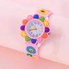 Children's Cartoon Watch Quartz Silicone Watch Elementary School Girls Boys Children's Watch 3D Silicone Strap