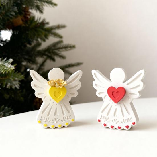 Angel Mold Flexible Non-Stick Angel Shape Silicone Candle Mold Ice Cubes Desserts Soap Making Baking Mold DIY Scented Candles Resin Ornament