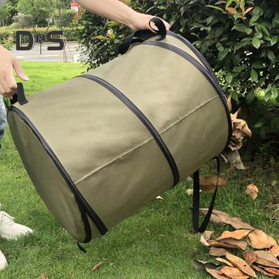 Cestino per foglie con sacco portaoggetti, cestino pieghevole per giardino, cestino portatile impermeabile per campeggio, giardinaggio, rifiuti da giardino