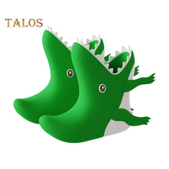 

1 пара детских резиновых сапог в форме акулы и динозавра, водонепроницаемая обувь для малышей с нескользящей подошвой для мальчиков и девочек, походов и кемпинга 20cm Crocodile