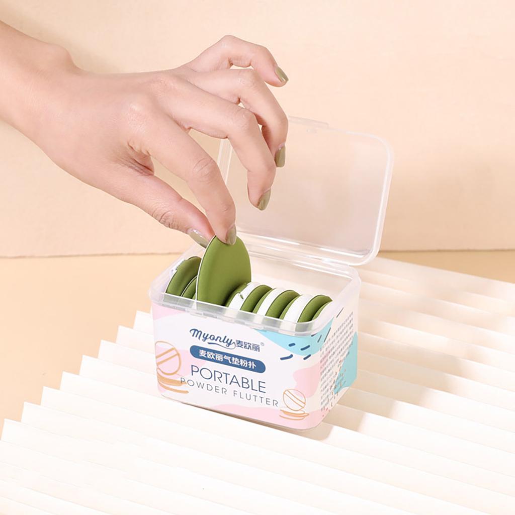 Powder Puff Soft Makeup Puff Blending Sponge For Creams ,Powder, Wet Dry Use, Teardrop And Round For All Types Of Skin