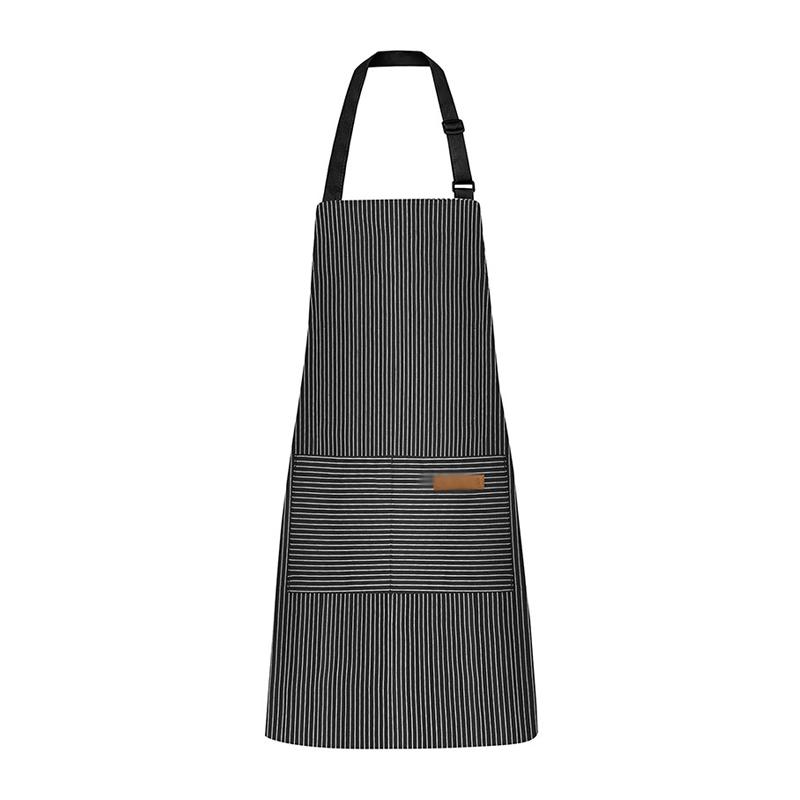 Kitchen Apron with Adjustable Webbing Adjustable Apron with Double Pocket Unisex Apron Kitchen Baking Nail Bib BBQ Work Apron