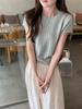 Korean Style Twist Hollow Knitted Short Sleeve Women's Spring/Summer 2025 Top
