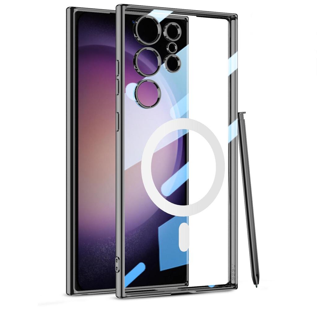 Samsung S24 Ultra Magnetic Wireless Charging TPU Transparent Phone Case